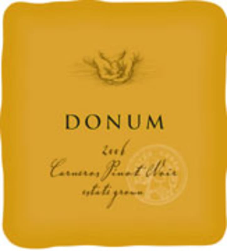 Donum Carneros Estate Grown Pinot Noir 2006 Front Label