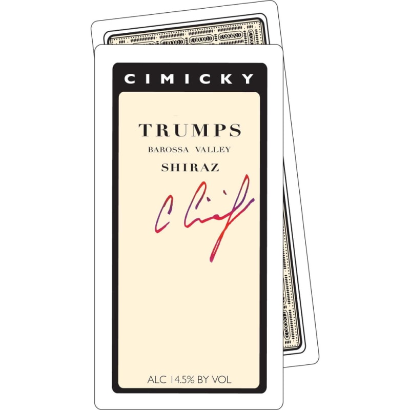 Cimicky Trumps Shiraz 2008 Front Label