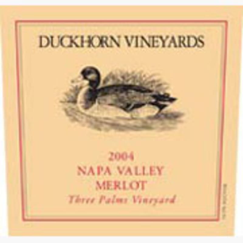 Duckhorn Three Palms Merlot 2004 Front Label