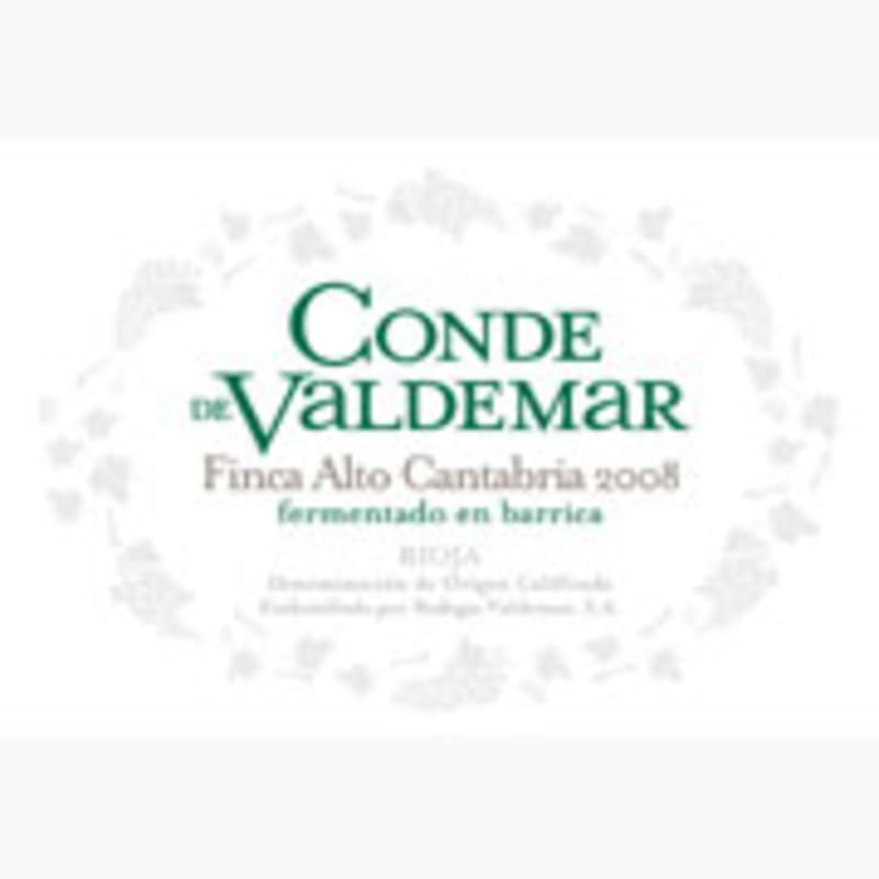Bodegas Valdemar Conde de Valdemar Finca Alto Cantabria 2008 Front Label