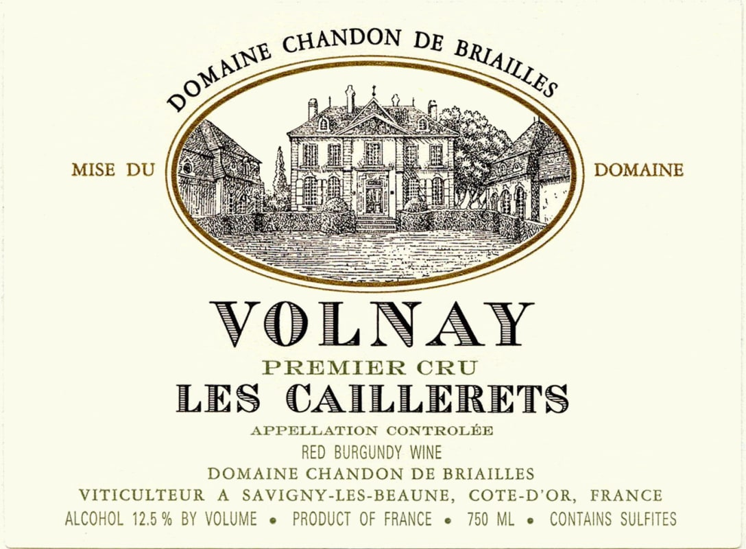 Chandon de Briailles Volnay Premier Cru Les Caillerets 2009 Front Label