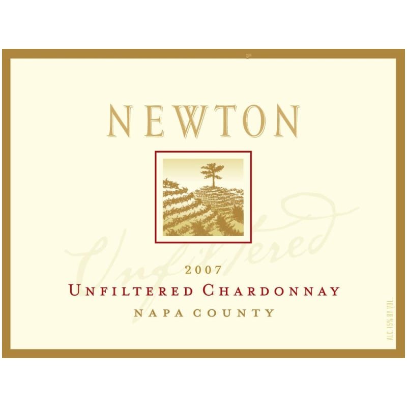Newton Unfiltered Chardonnay 2007 Front Label