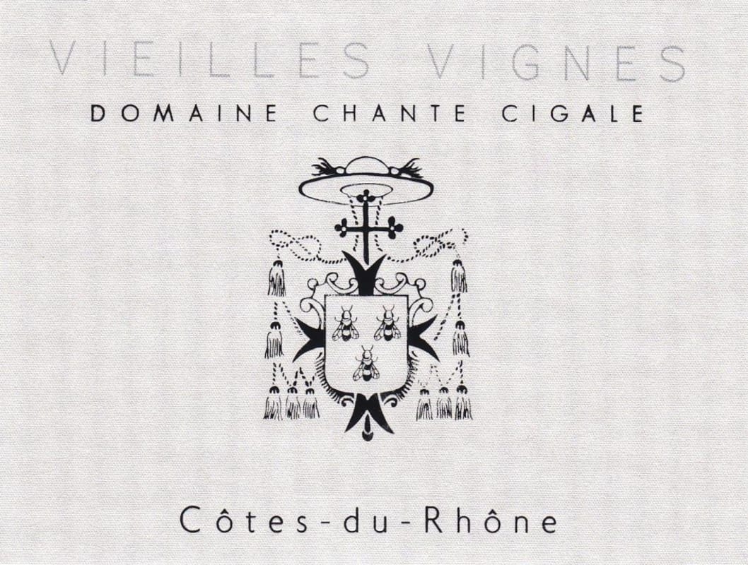 Domaine Chante Cigale Cotes du Rhone Vieilles Vignes 2009 Front Label