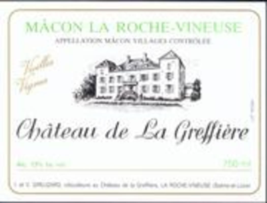 Chateau de La Greffiere Macon-la-Roche Vieilles Vignes 1998 Front Label