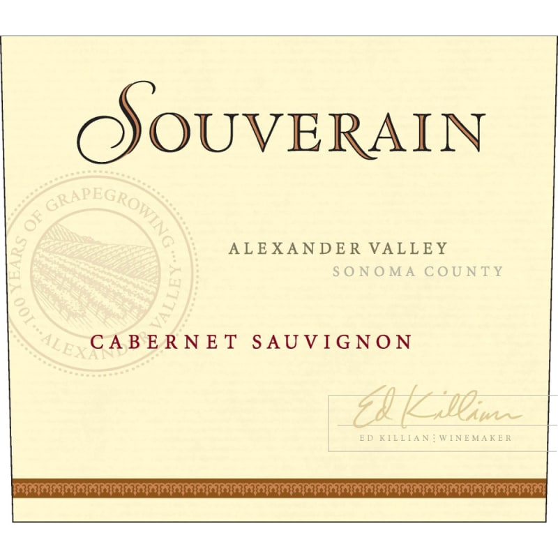 Chateau Souverain Alexander Valley Cabernet Sauvignon 2006 Front Label