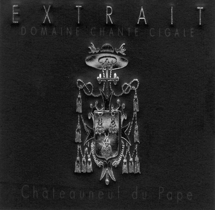 Domaine Chante Cigale Chateauneuf-du-Pape Extrait Blanc 2012 Front Label