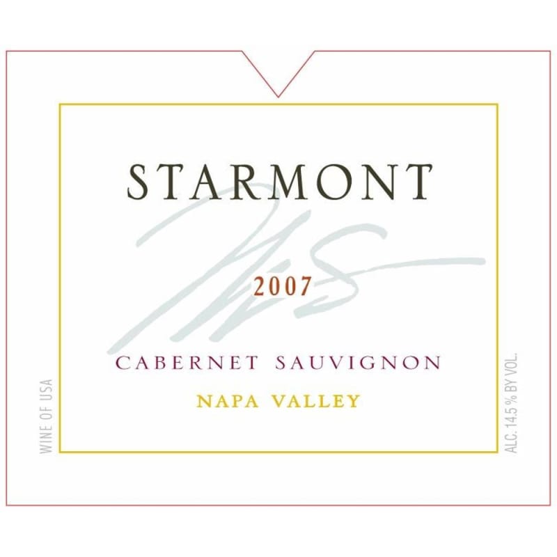 Starmont Cabernet Sauvignon 2007 Front Label