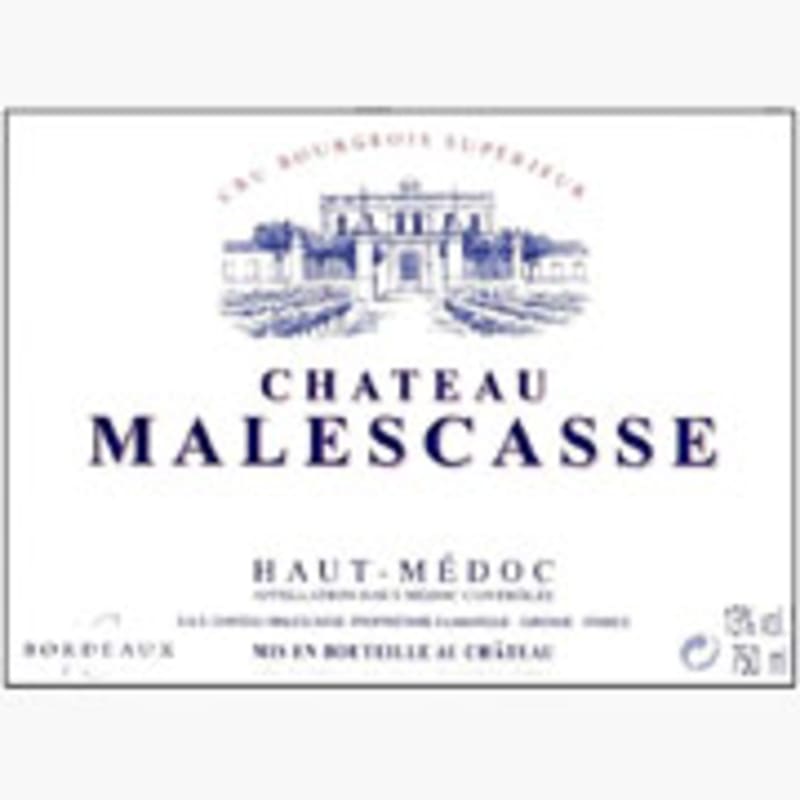 Chateau Malescasse 2004 Front Label