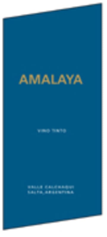 Amalaya Malbec Blend 2008 Front Label