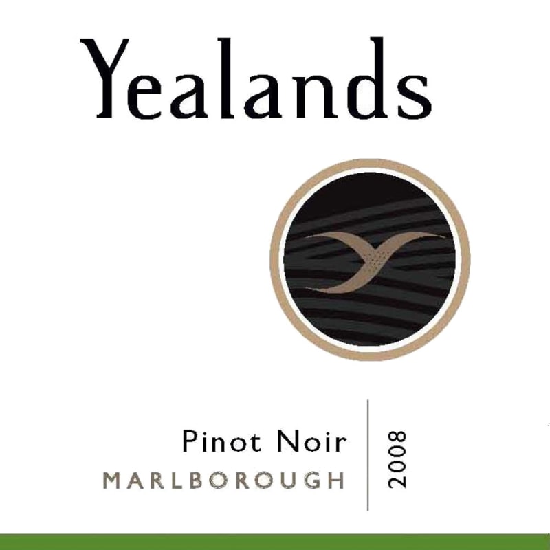 Yealands Pinot Noir 2008 Front Label