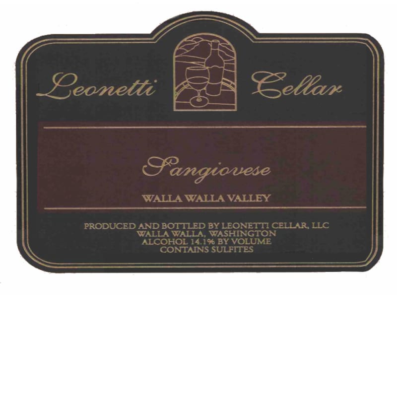 Leonetti Walla Walla Valley Sangiovese 2007 Front Label
