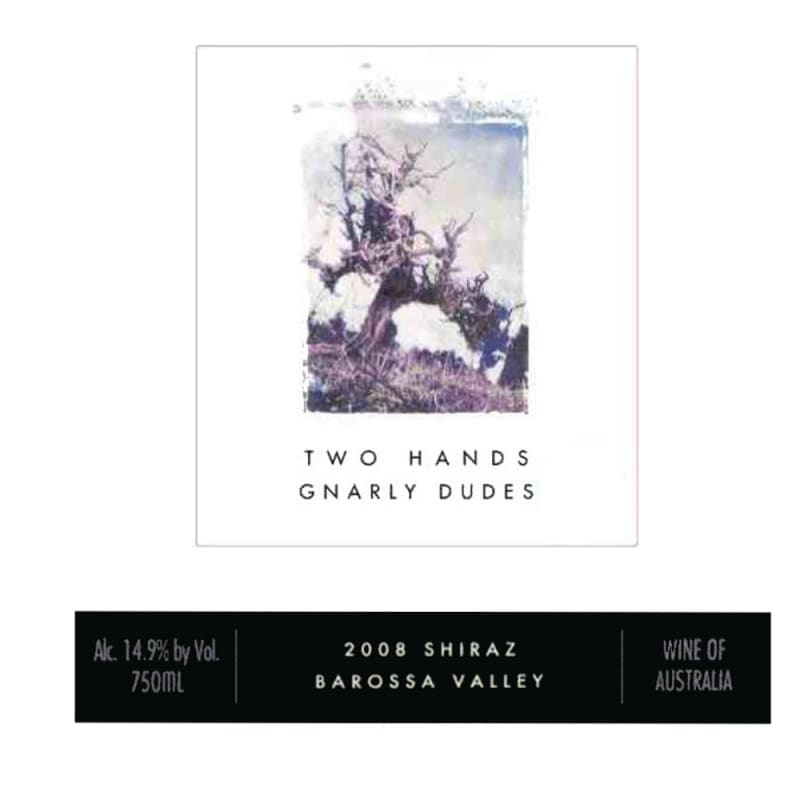 Two Hands Gnarly Dudes Shiraz 2008 Front Label