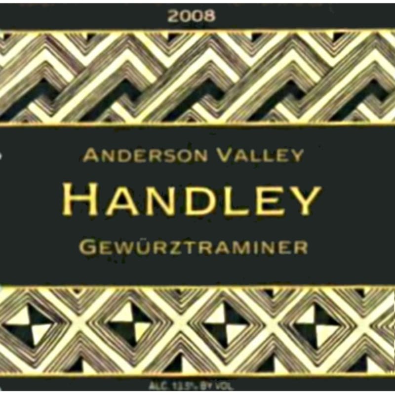 Handley Anderson Valley Gewurztraminer 2008 Front Label