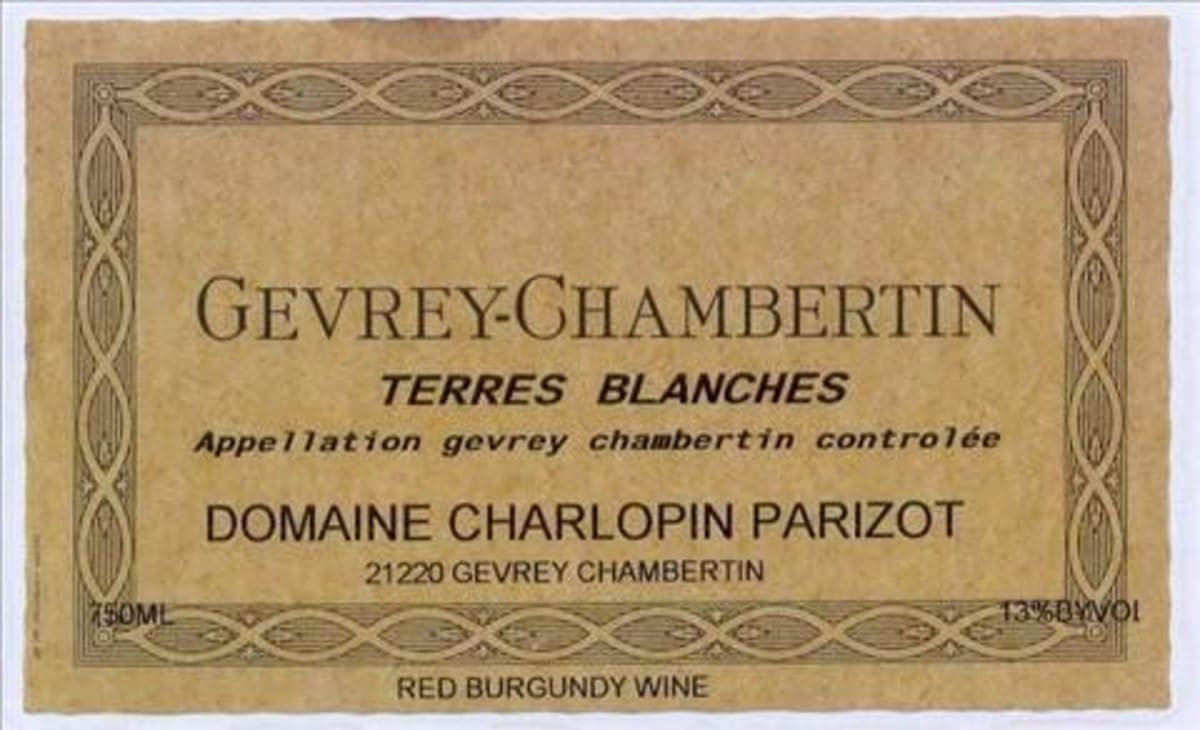 Domaine Philippe Charlopin-Parizot Gevrey-Chambertin Terres Blanches 2013 Front Label