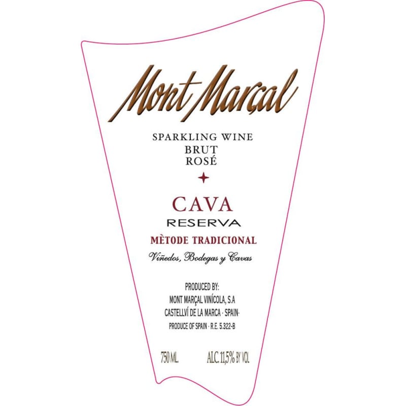 Mont-Marcal Cava Brut Rosado Reserva 2007 Front Label