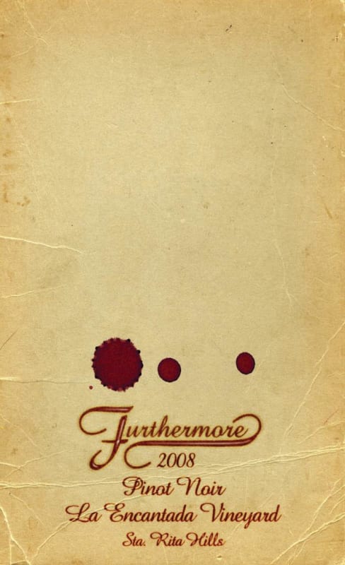 Furthermore La Encantada Vineyard Pinot Noir 2008 Front Label