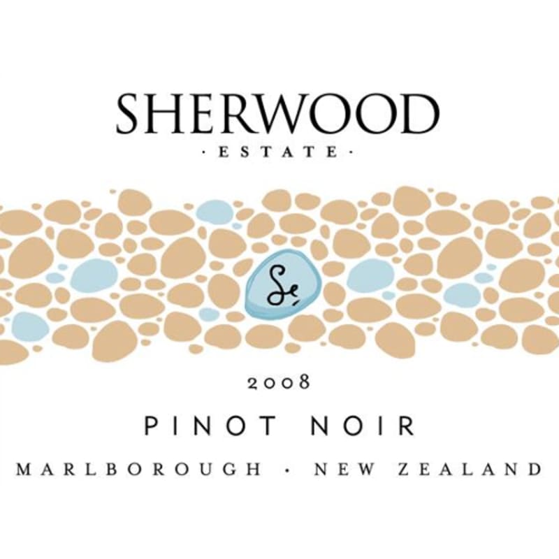 Sherwood Estate Pinot Noir (375ML half-bottle) 2008 Front Label