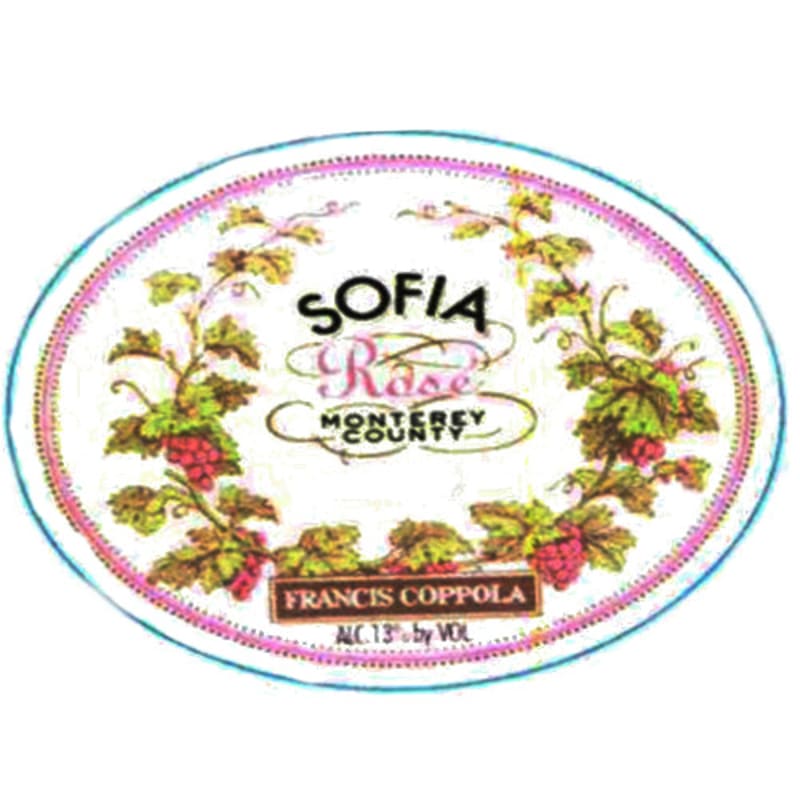 Francis Ford Coppola Sofia Rose 2009 Front Label