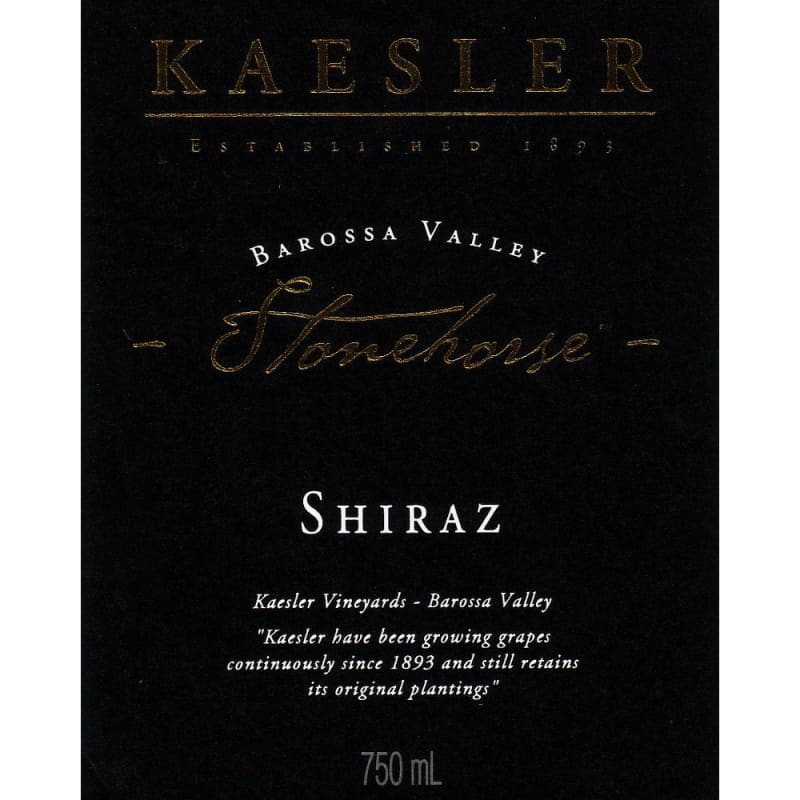 Kaesler Stonehorse Shiraz 2006 Front Label