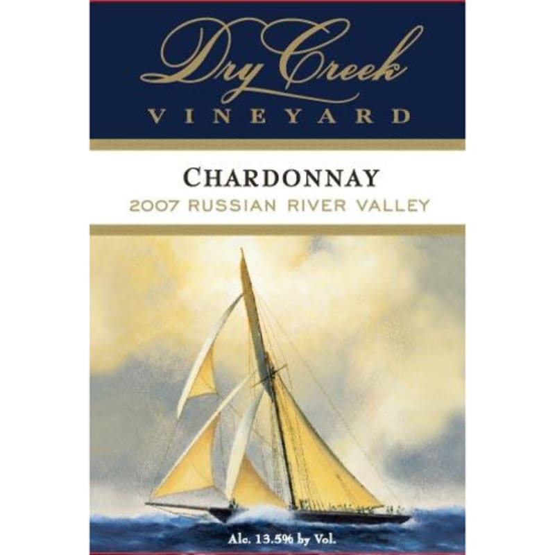 Dry Creek Vineyard Russian River Chardonnay (375ML half-bottle) 2007 Front Label