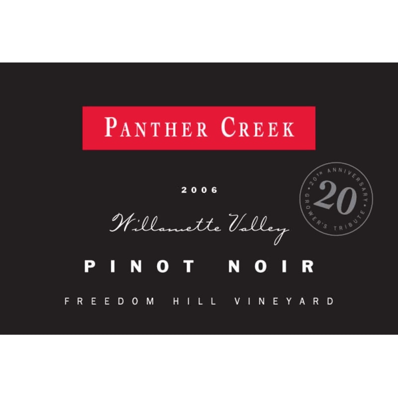 Panther Creek Freedom Hill Pinot Noir 2006 Front Label