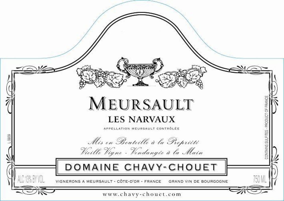 Chavy-Chouet Meursault Les Narvaux 2014 Front Label