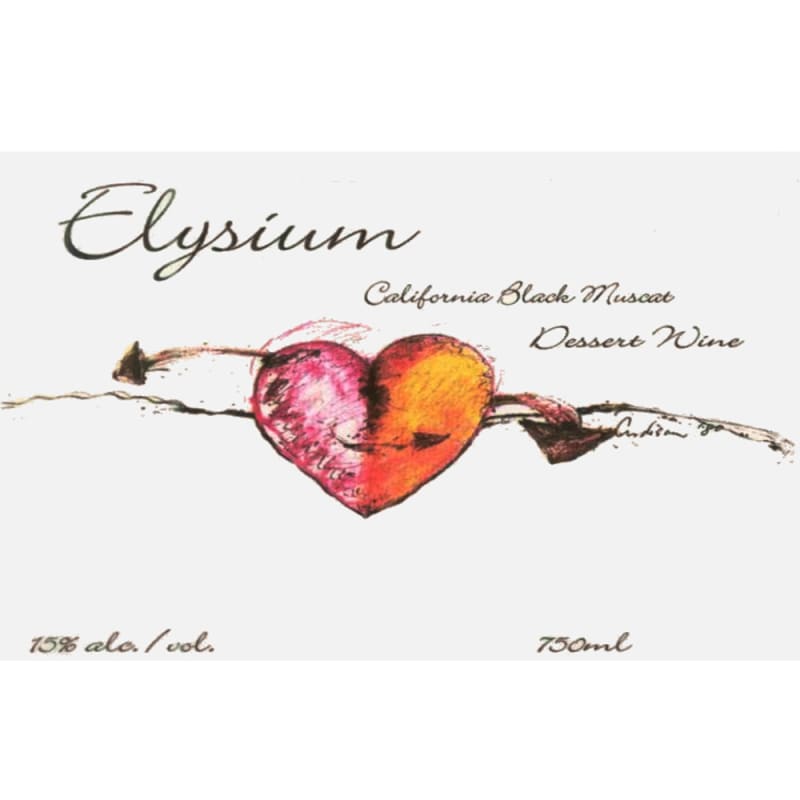 Quady Elysium Black Muscat (375ML half-bottle) 2008 Front Label