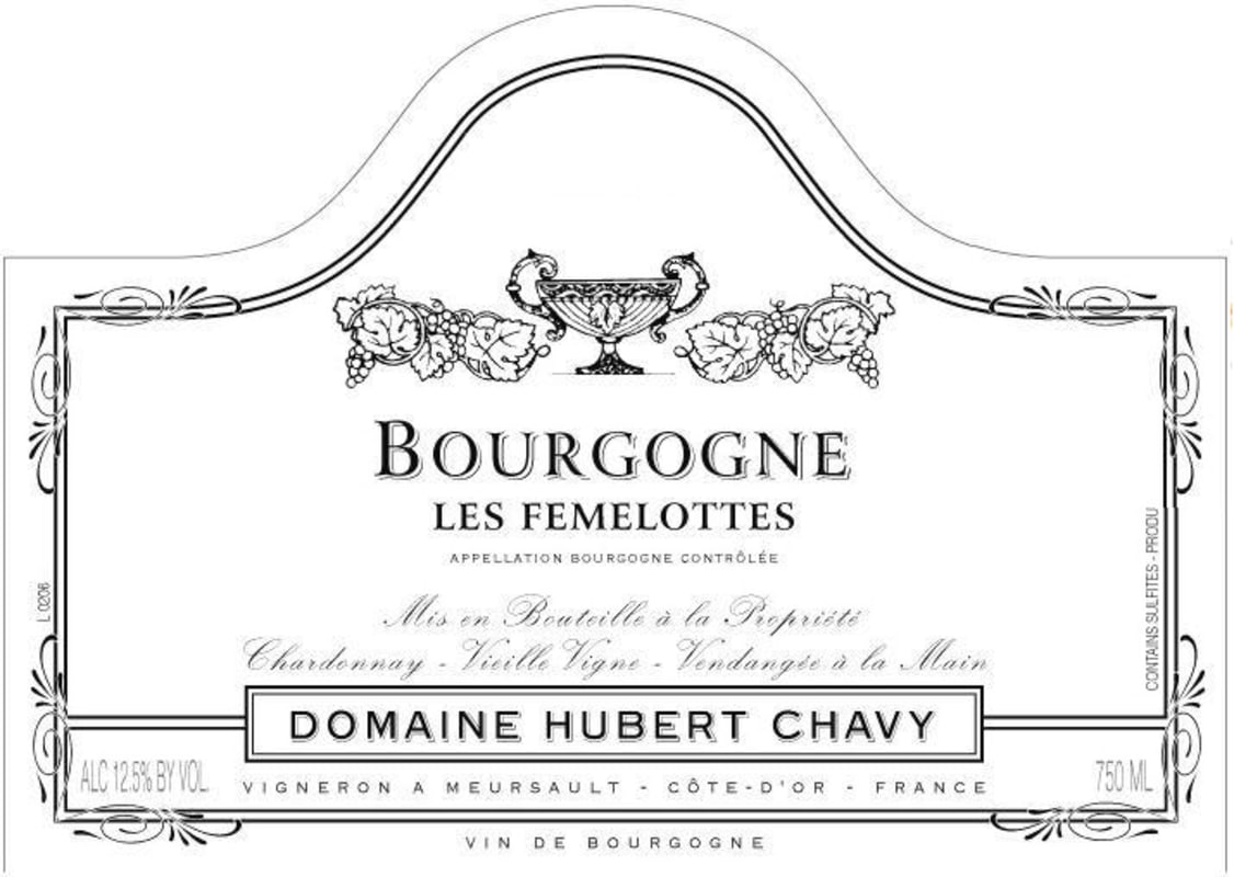 Chavy-Chouet Les Femelottes Blanc 2012 Front Label