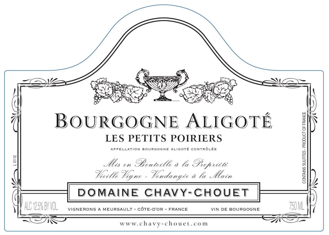 Chavy-Chouet Les Petits Poiriers Aligote 2015 Front Label