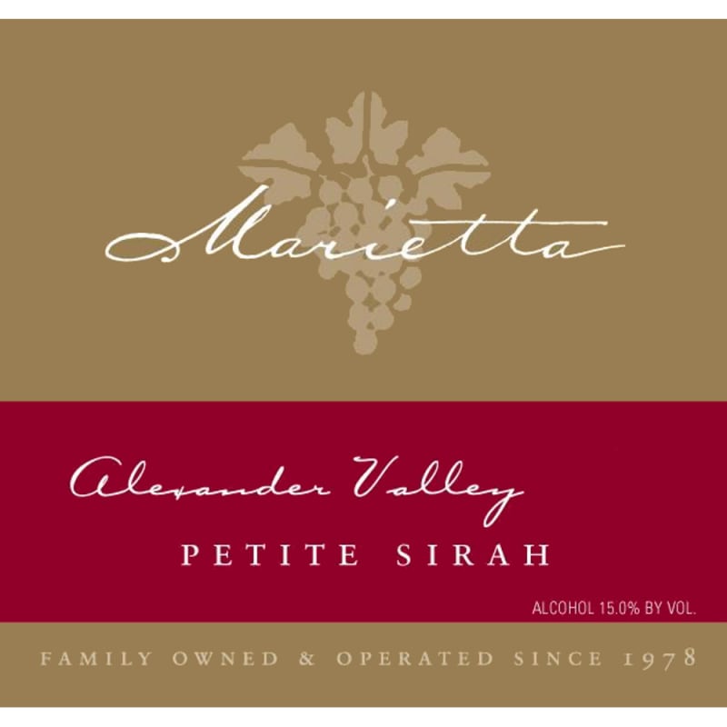 Marietta Cellars Petite Sirah 2006 Front Label
