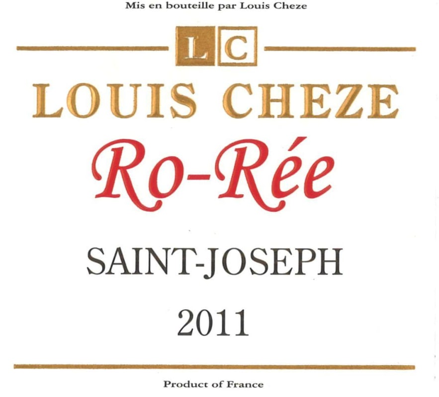 Louis Cheze Saint-Joseph Ro-Ree Blanc 2011 Front Label