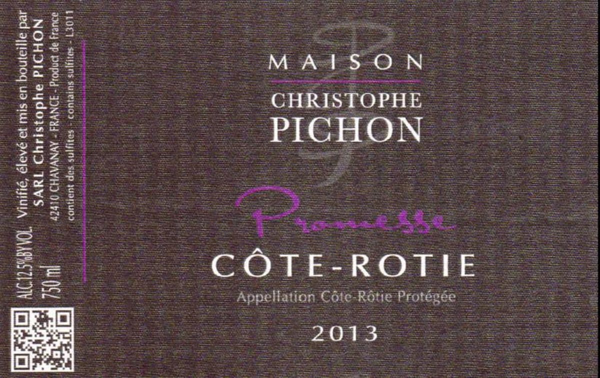 Christophe Pichon Cote Rotie Promesses 2013 Front Label