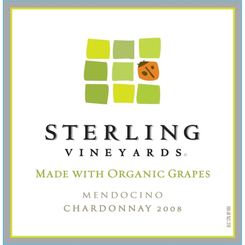 Sterling Organic Chardonnay 2008 Front Label