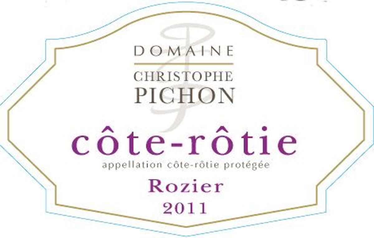 Christophe Pichon Cote Rotie Rozier 2011 Front Label