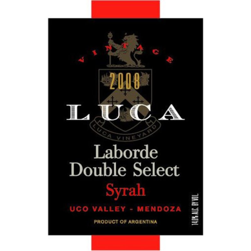 Luca Laborde Double Select Syrah 2008 Front Label