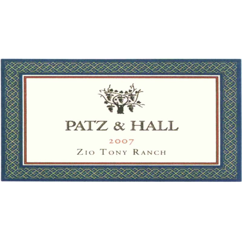 Patz & Hall Zio Tony Ranch Chardonnay 2007 Front Label