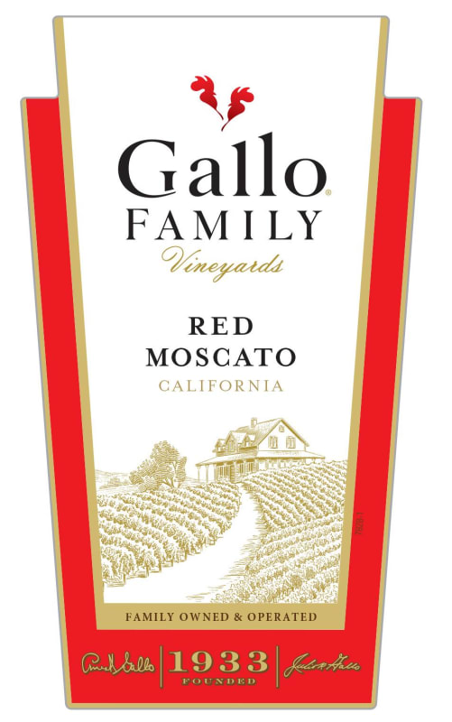 Gallo Family Vineyards Red Moscato 2011 Front Label