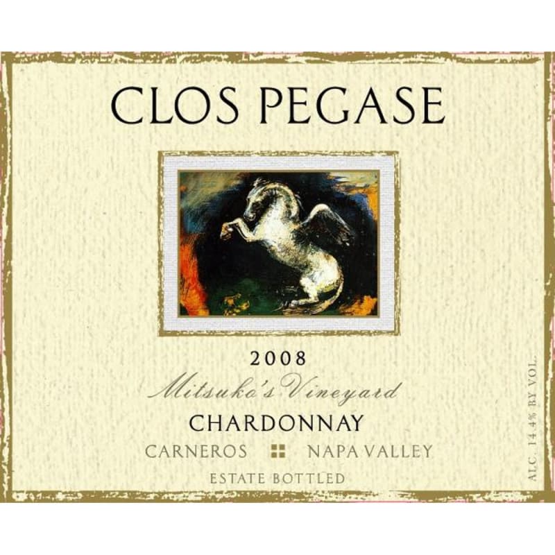 Clos Pegase Mitsuko's Vineyard Chardonnay 2008 Front Label