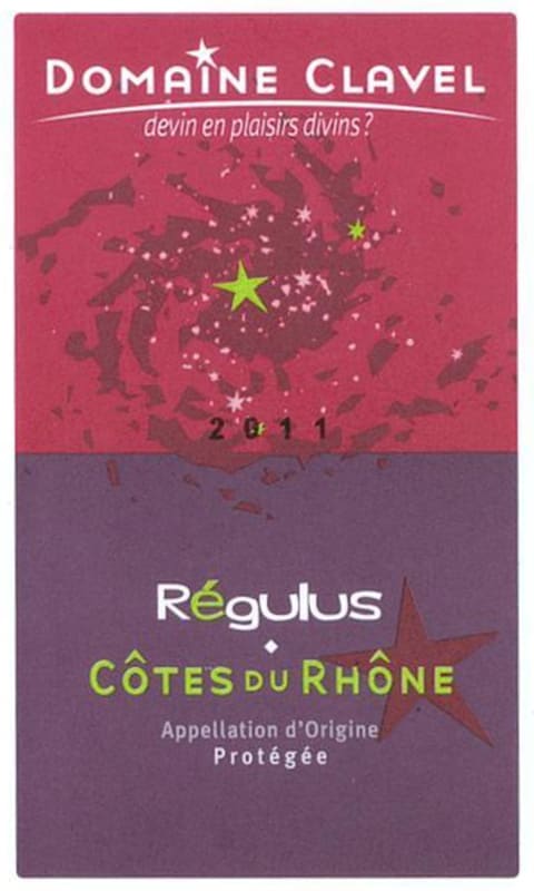 Domaine Clavel Cotes du Rhone Regulus Rose 2011 Front Label