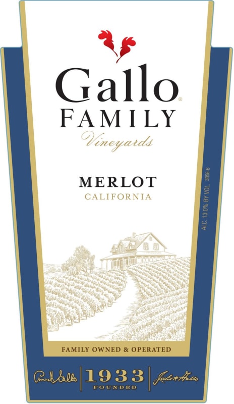 Gallo Family Vineyards Merlot 2006 Front Label