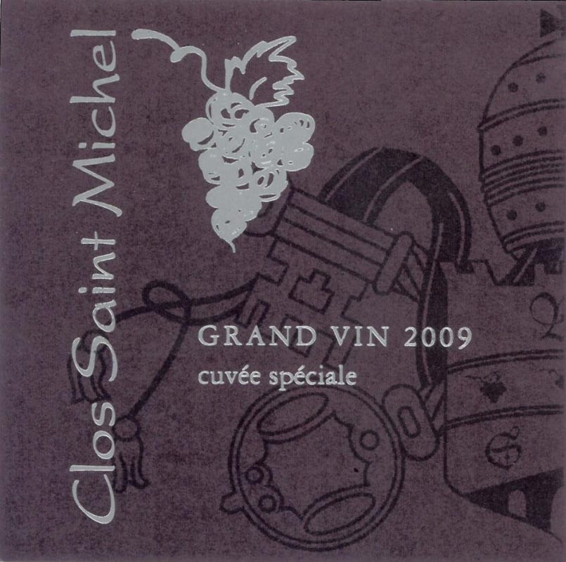 Clos St. Michel Cuvee Speciale 2009 Front Label