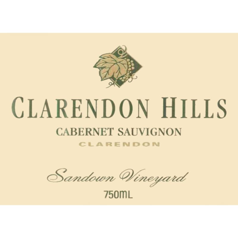Clarendon Hills Sandown Cabernet Sauvignon 2005 Front Label
