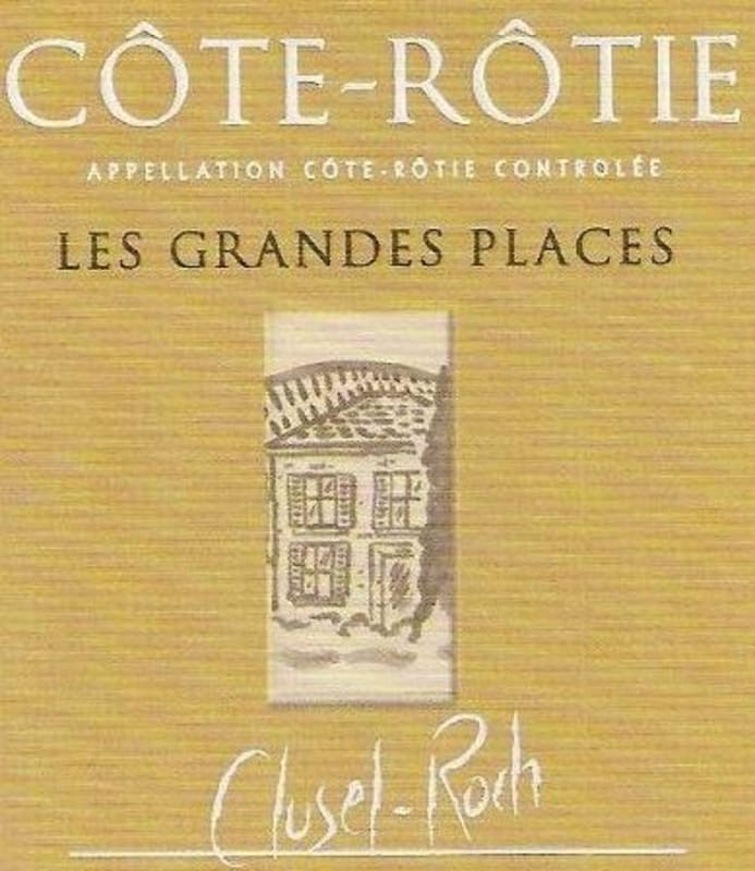 Domaine Clusel-Roch Cote-Rotie Les Grandes Places 2010 Front Label