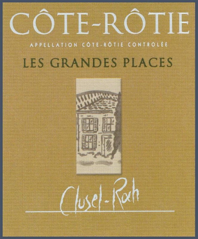 Domaine Clusel-Roch Cote-Rotie Les Grandes Places 2012 Front Label