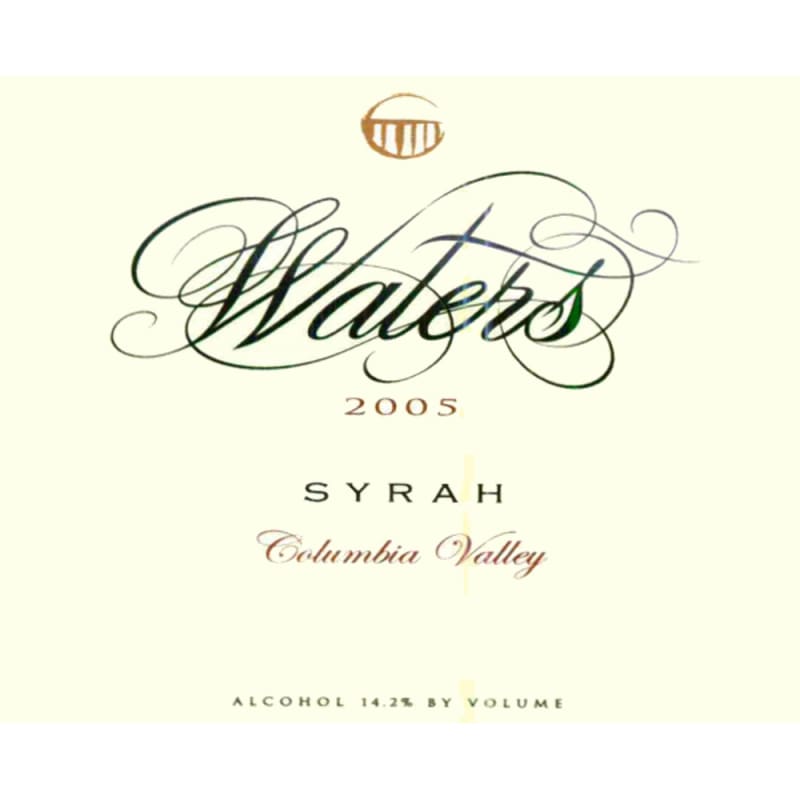 Waters Syrah 2005 Front Label