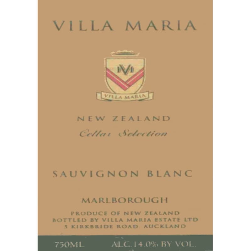 Villa Maria Cellar Selection Sauvignon Blanc 2009 Front Label