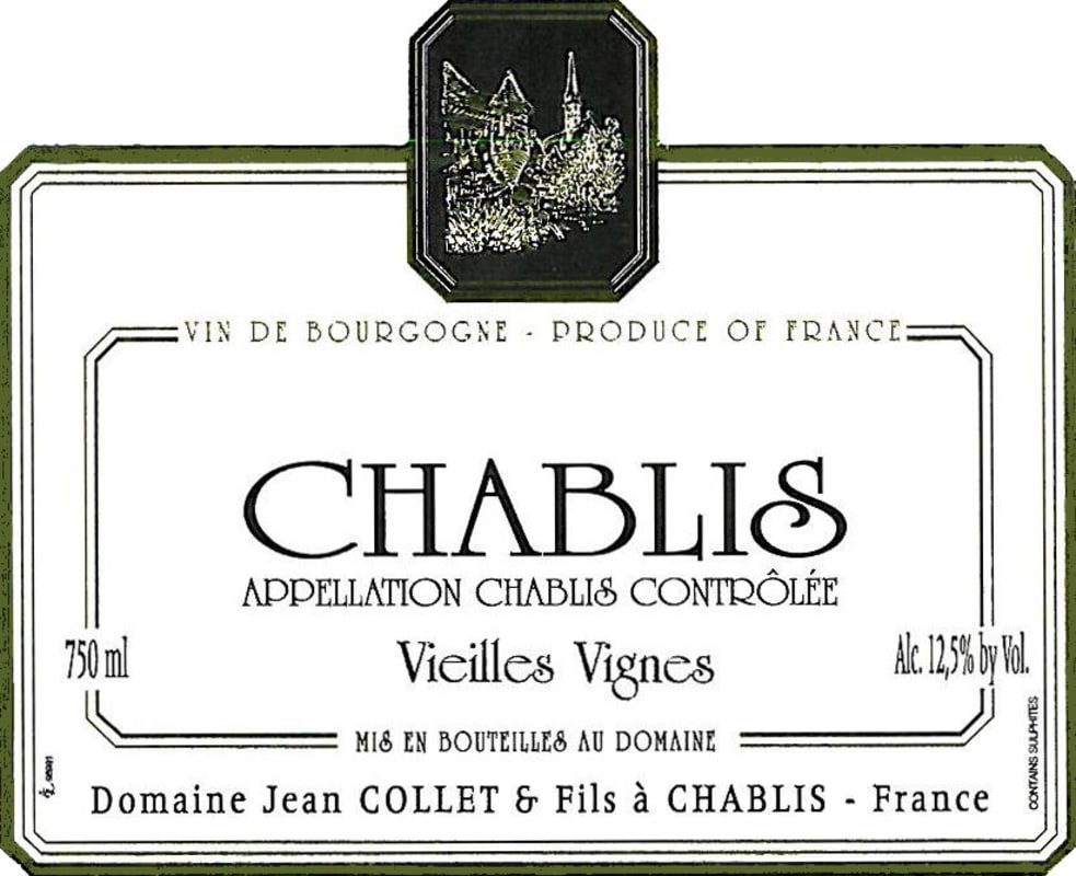 Jean Collet Chablis Vieilles Vignes 2014 Front Label