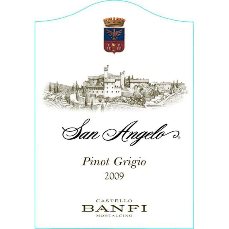 Banfi San Angelo Pinot Grigio 2009 Front Label