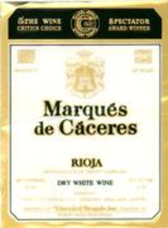 Marques de Caceres Rioja Blanco 1999 Front Label
