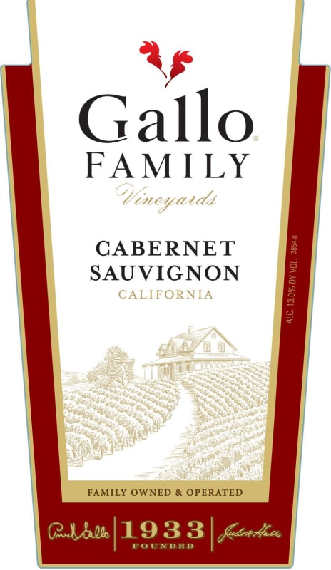 Gallo Family Vineyards Cabernet Sauvignon 2008 Front Label